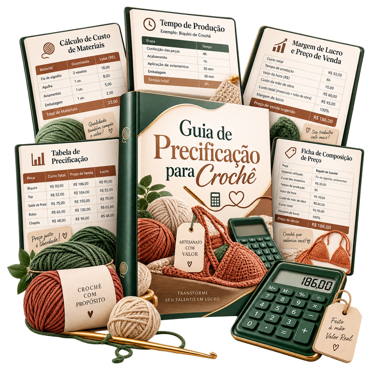 Guia de Precificação para Crochê